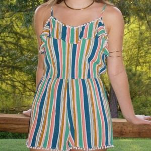 Flowy, Striped Romper